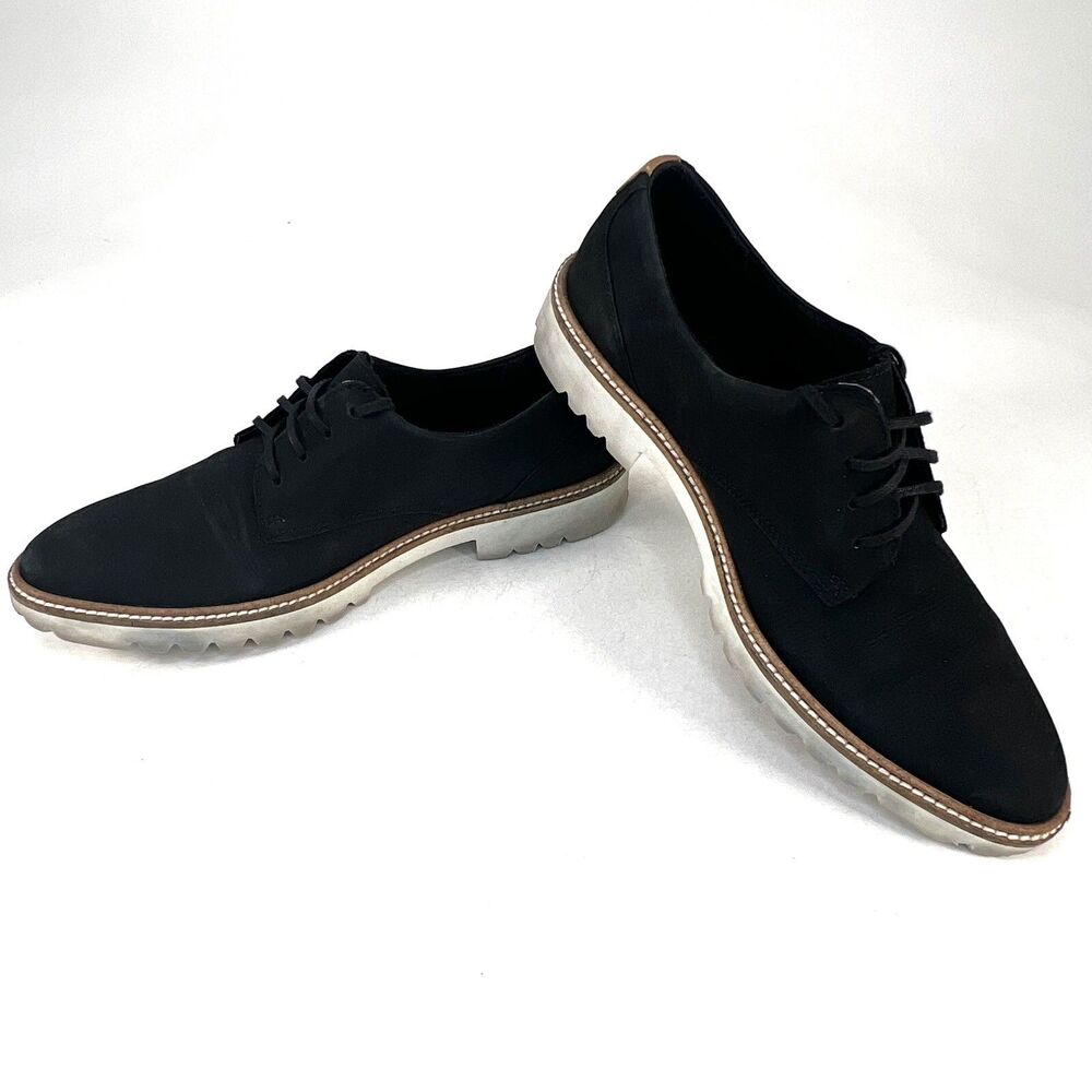 ECCO Dress Shoes Womens 37 Modern Tailored Tie Oxford Black Leather 27140359075